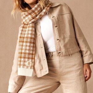 Timberland Buffalo Plaid Knit Scarf